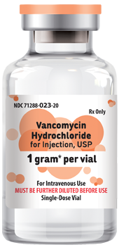 Vancomycin Hydrochloride for Injection, USP 1 g per vial